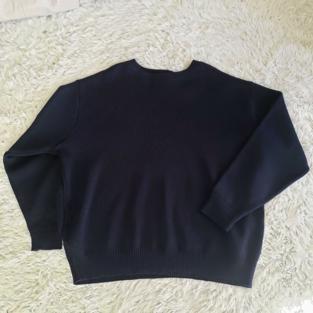 SOLD Filson Mens Pullover Sweater XXL Vtg Crew Neck Navy Virgin Wool USA Heavy